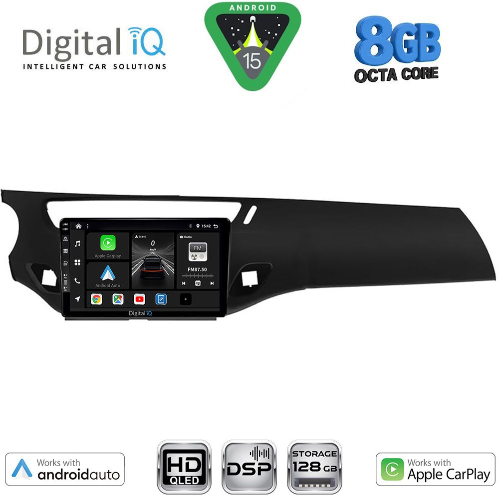 DIGITAL IQ BXF 7092BL_CPAA (9inc) MULTIMEDIA TABLET for CITROEN C3 - DS3 mod. 2009-2016 (BLACK)