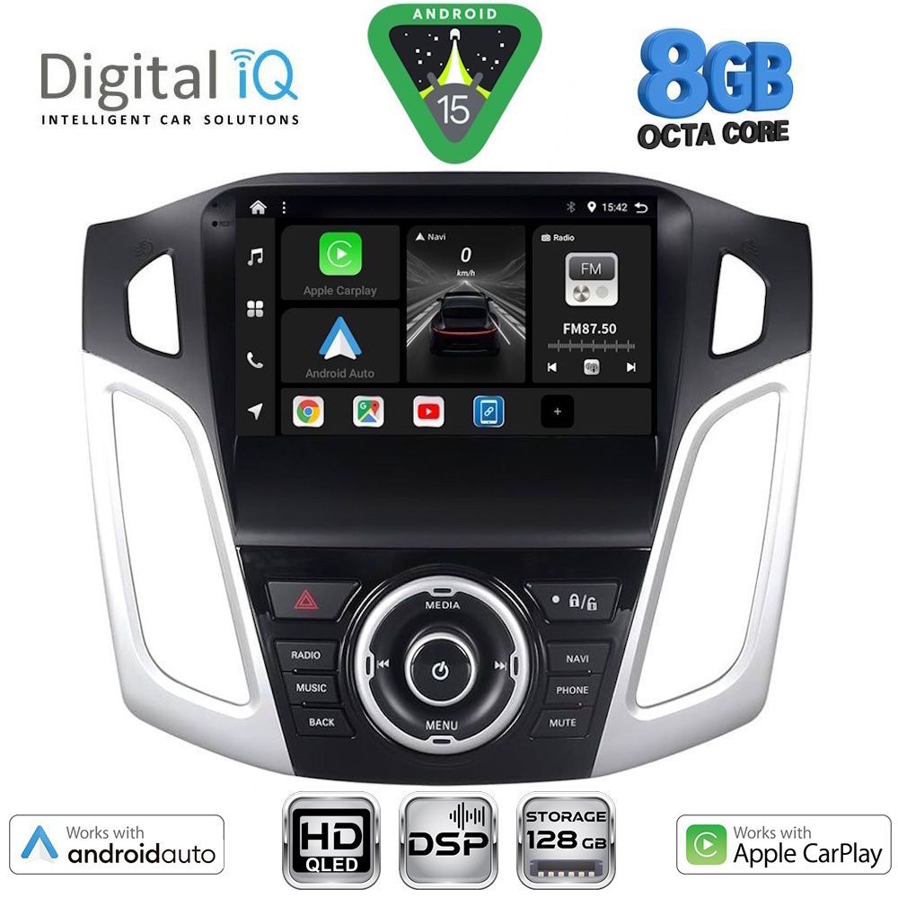 DIGITAL IQ BXF 7157_CPAA (9inc) MULTIMEDIA TABLET for FORD FOCUS mod. 2011-2018