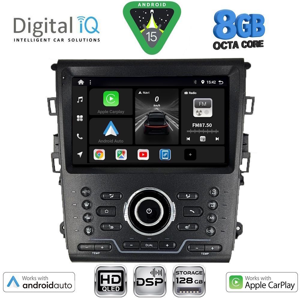 DIGITAL IQ BXF 7164_CPAA CLIMA (9inc) MULTIMEDIA TABLET for FORD MONDEO mod. 2014-2023