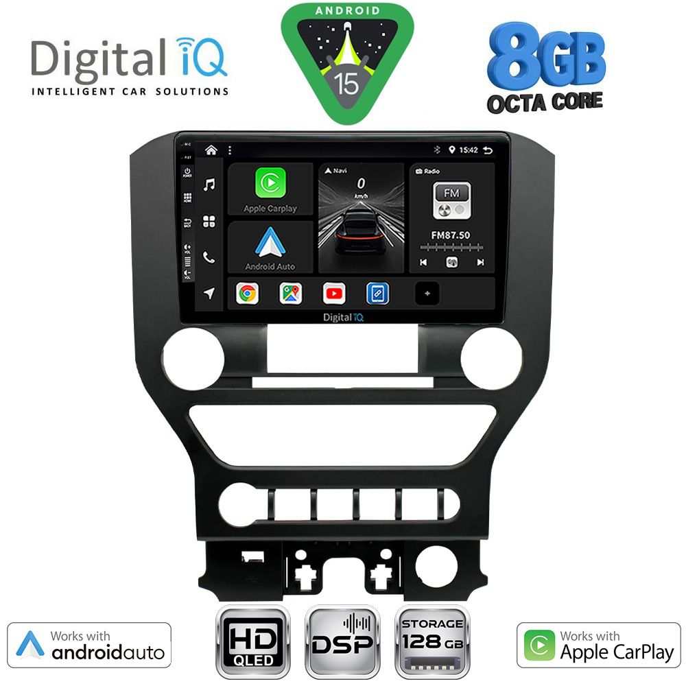 DIGITAL IQ BXF 7166_CPAA 4BUT (9inc) MULTIMEDIA TABLET for FORD MUSTANG mod. 2015-2020