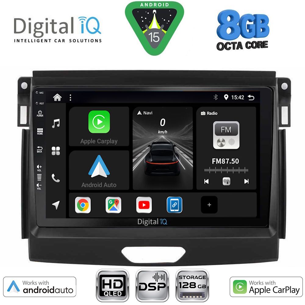 DIGITAL IQ BXF 7172A_CPAA (9inc) MULTIMEDIA TABLET for FORD RANGER mod. 2015-2018