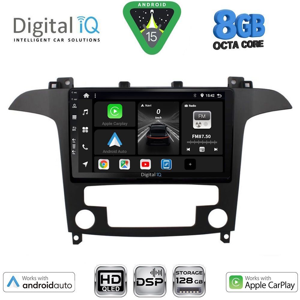DIGITAL IQ BXF 7175_CPAA CLIMA (9inc) MULTIMEDIA TABLET for FORD SMAX mod. 2006-2014