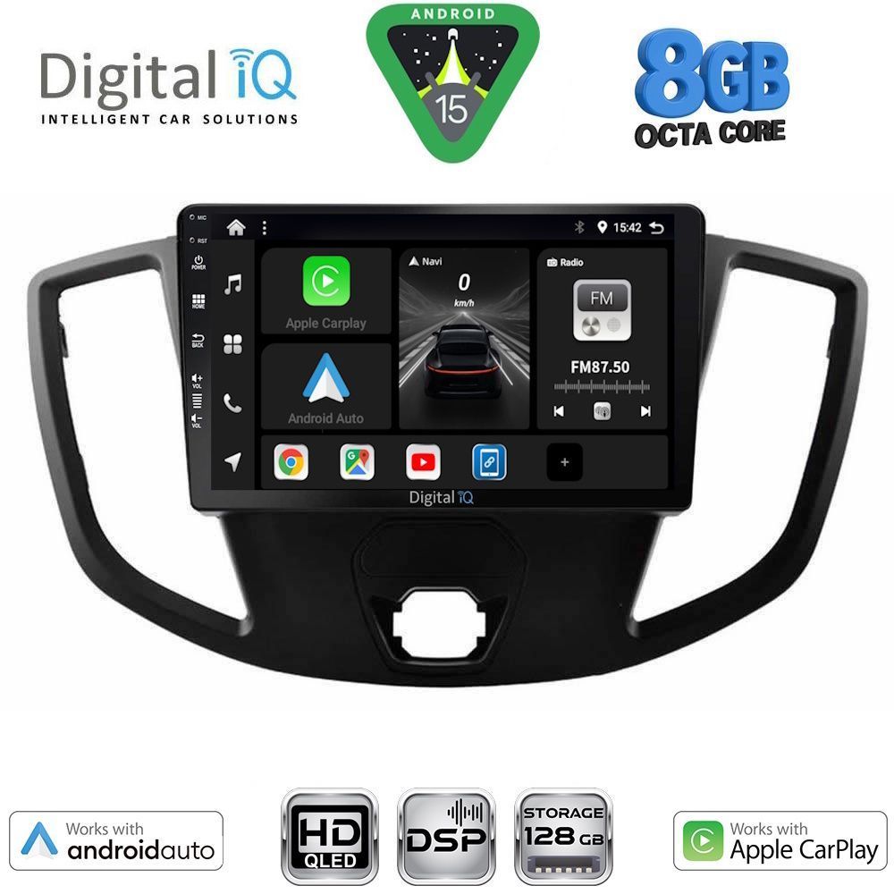 DIGITAL IQ BXF 7179_CPAA (9inc) MULTIMEDIA TABLET for FORD TRANSIT mod. 2014-2020