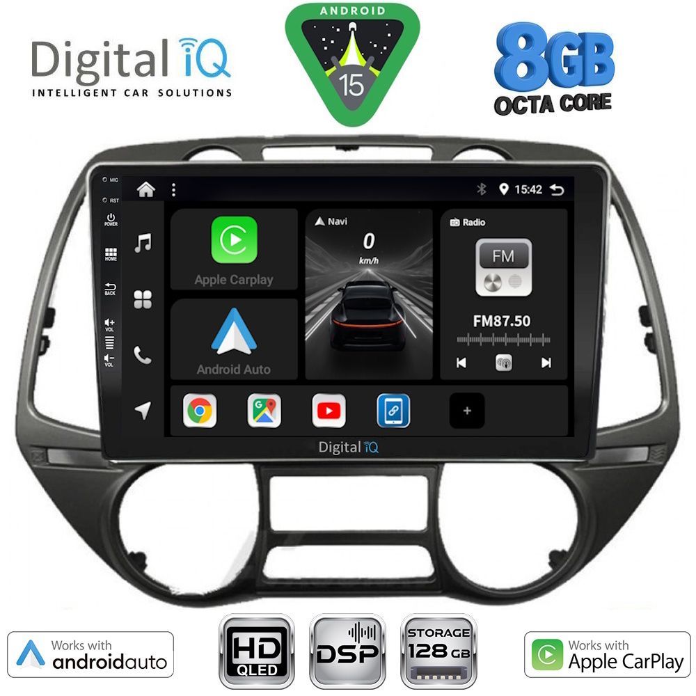 DIGITAL IQ BXF 7226_CPAA (9inc) MULTIMEDIA TABLET for HYUNDAI i20 mod. 2008-2014