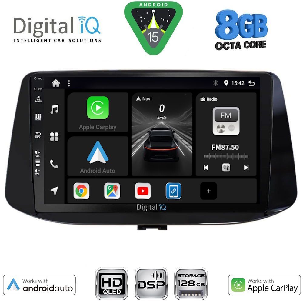 DIGITAL IQ BXF 7233_CPAA (9inc) MULTIMEDIA TABLET for HYUNDAI i30 mod. 2018-2025
