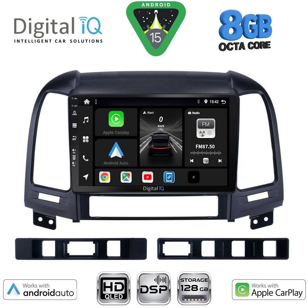 DIGITAL IQ BXF 7239_CPAA (9inc) MULTIMEDIA TABLET for HYUNDAI SANTA FE mod. 2005-2013