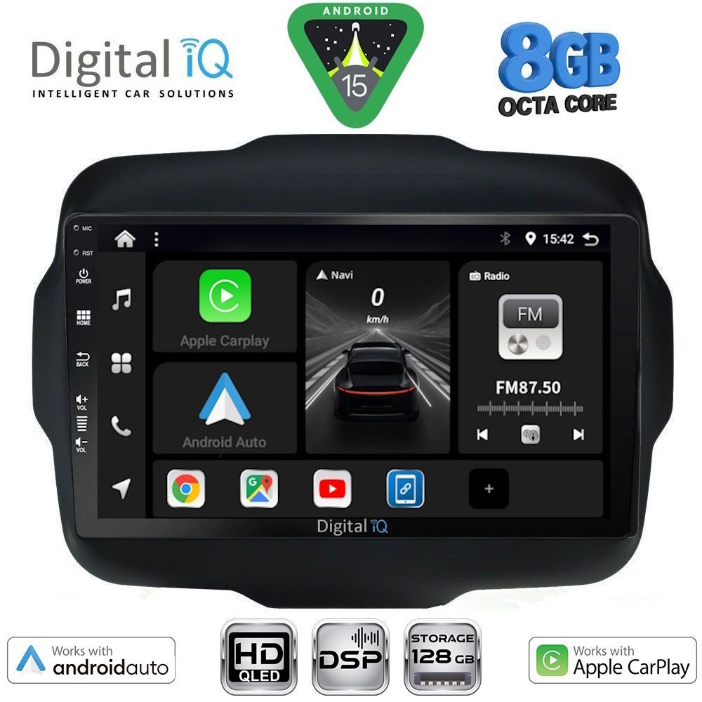 DIGITAL IQ BXF 7290_CPAA (9inc) MULTIMEDIA TABLET for JEEP RENEGADE mod. 2014-2025