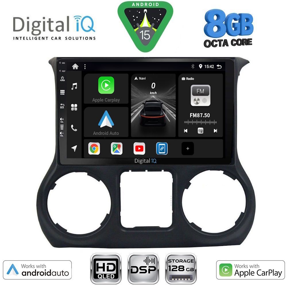 DIGITAL IQ BXF 7295_CPAA (10inc) MULTIMEDIA TABLET for JEEP WRANGLER mod. 2011-2014