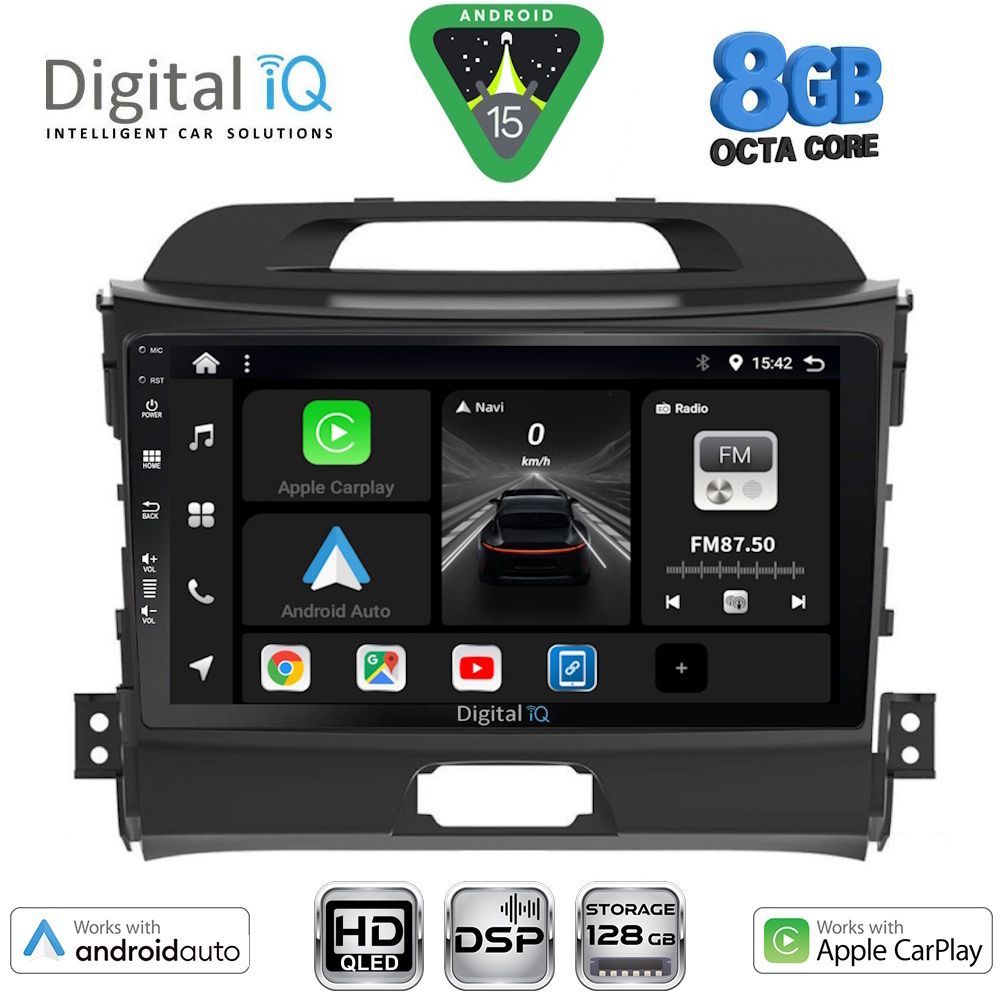 DIGITAL IQ BXF 7325_CPAA (9inc) MULTIMEDIA TABLET for KIA SPORTAGE mod. 2010-2015