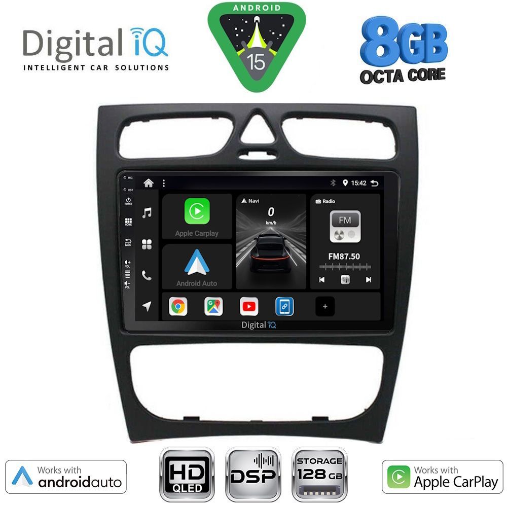 DIGITAL IQ BXF 7402_CPAA (9inc) MULTIMEDIA TABLET for MERCEDES C (W203) mod. 1999-2004