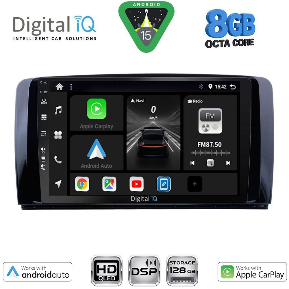 DIGITAL IQ BXF 7422_CPAA (9inc) MULTIMEDIA TABLET for MERCEDES R (W251) mod. 2006-2015