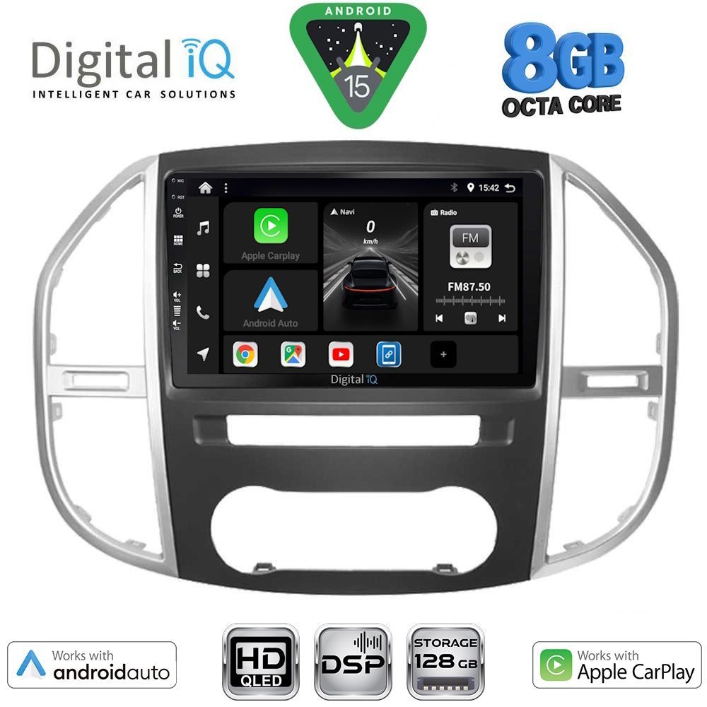 DIGITAL IQ BXF 7429_CPAA (10inc) MULTIMEDIA TABLET for MERCEDES VITO – VIANO (W447) mod. 2015-2024