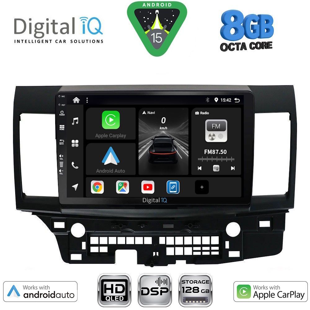DIGITAL IQ BXF 7434_CPAA (10inc) MULTIMEDIA TABLET for MITSUBISHI LANCER mod. 2008-2017