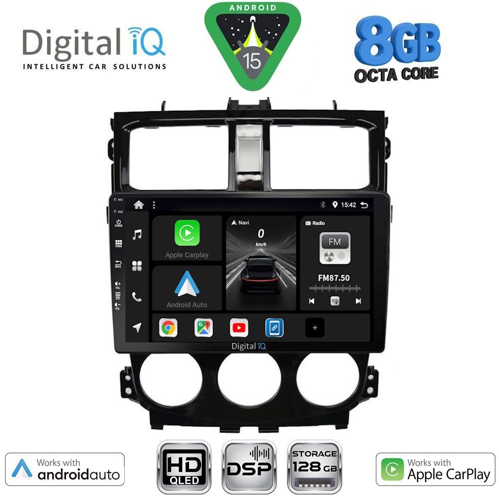 DIGITAL IQ BXF 7435_CPAA (9inc) MULTIMEDIA TABLET for MITSUBISHI COLT mod. 2013-2023