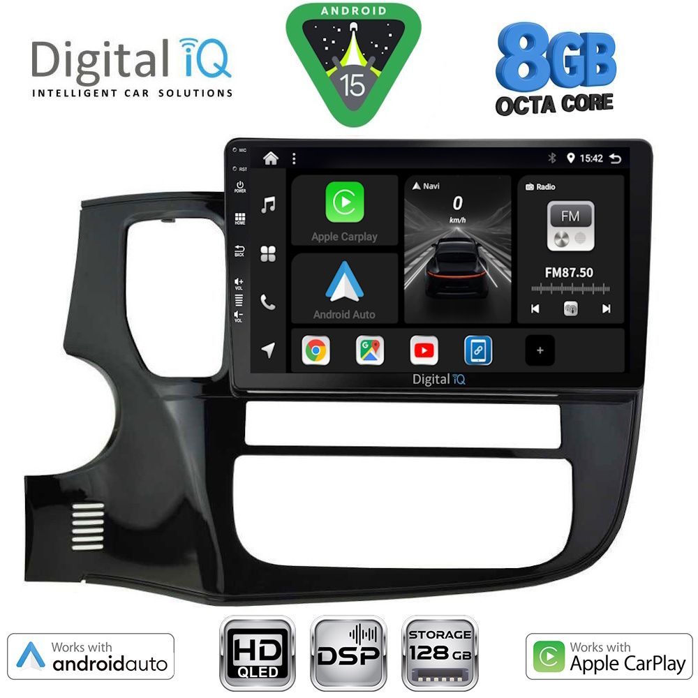 DIGITAL IQ BXF 7443_CPAA (10inc) MULTIMEDIA TABLET for MITSUBISHI OUTLANDER mod. 2013-2020