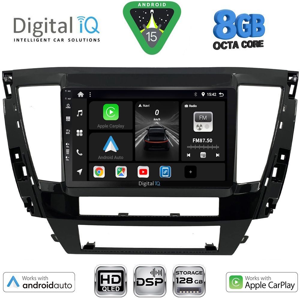 DIGITAL IQ BXF 7447S_CPAA (9inc) MULTIMEDIA TABLET for MITSUBISHI PAJERO SPORT mod. 2020-2026