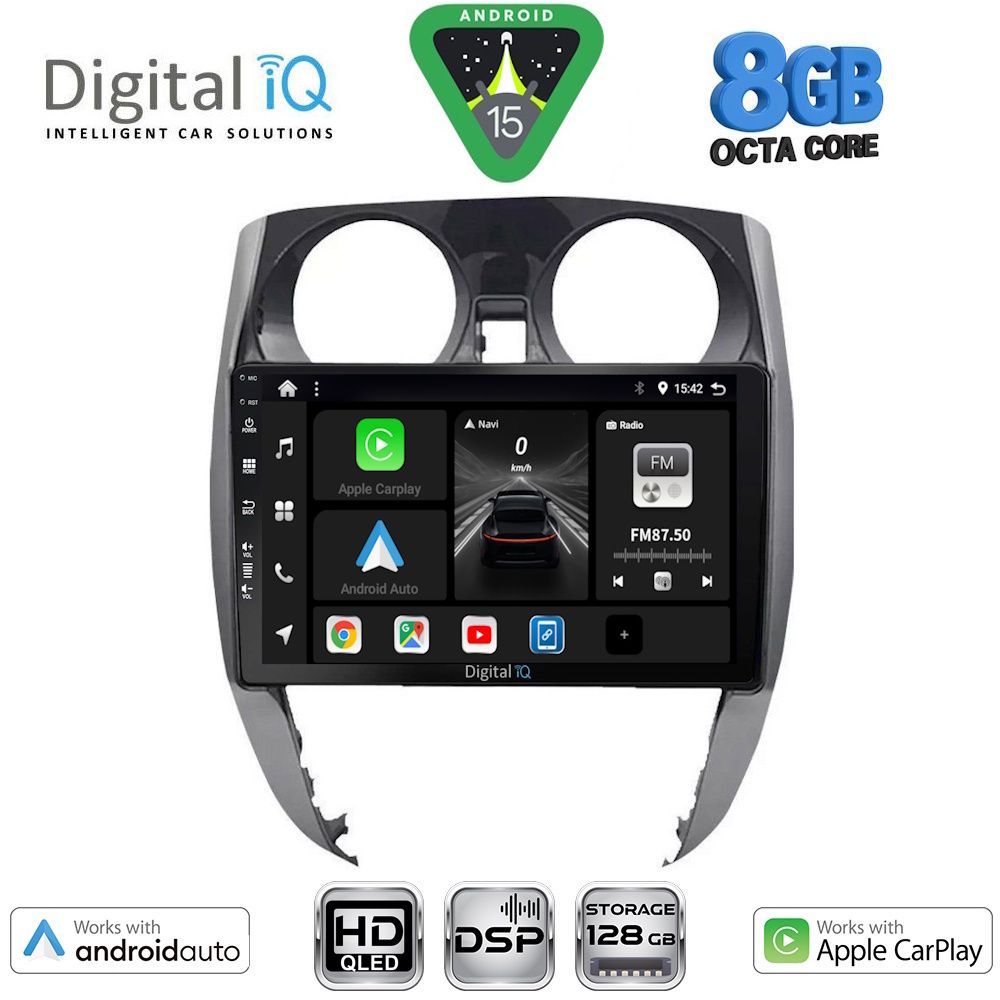 DIGITAL IQ BXF 7464_CPAA (10inc) MULTIMEDIA TABLET for NISSAN NOTE mod. 2012-2020