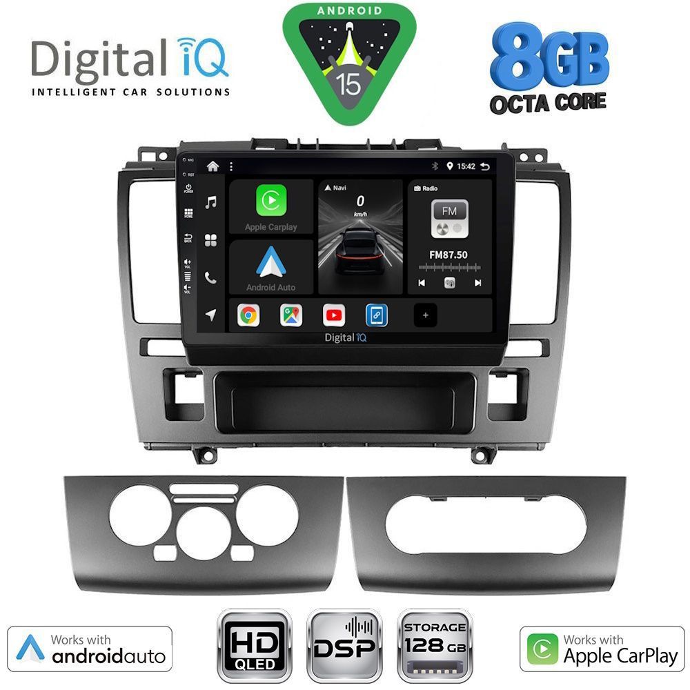 DIGITAL IQ BXF 7465_CPAA (9inc) MULTIMEDIA TABLET for NISSAN TIDA mod. 2004-2013