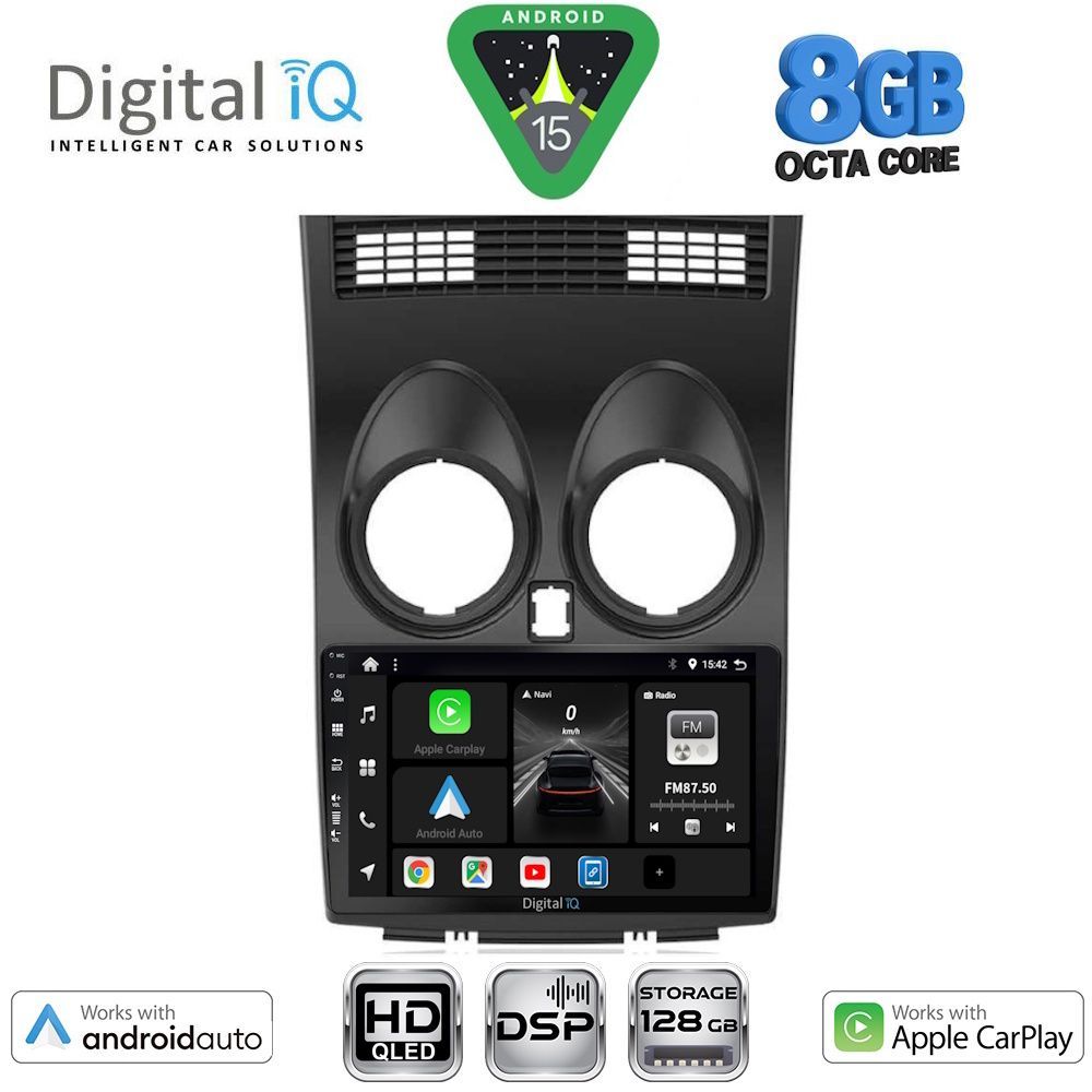 DIGITAL IQ BXF 7466_CPAA (9inc) MULTIMEDIA TABLET for NISSAN QASHQAI mod. 2007-2014