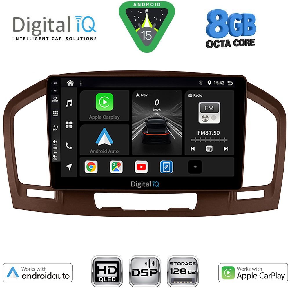 DIGITAL IQ BXF 7491BR_CPAA (9inc) MULTIMEDIA TABLET for OPEL INSIGNIA mod. 2008-2013 (BROWN)