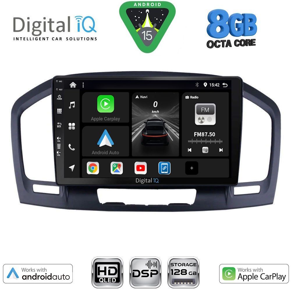 DIGITAL IQ BXF 7491BL_CPAA (9inc) MULTIMEDIA TABLET for OPEL INSIGNIA mod. 2008-2013 (BLACK)