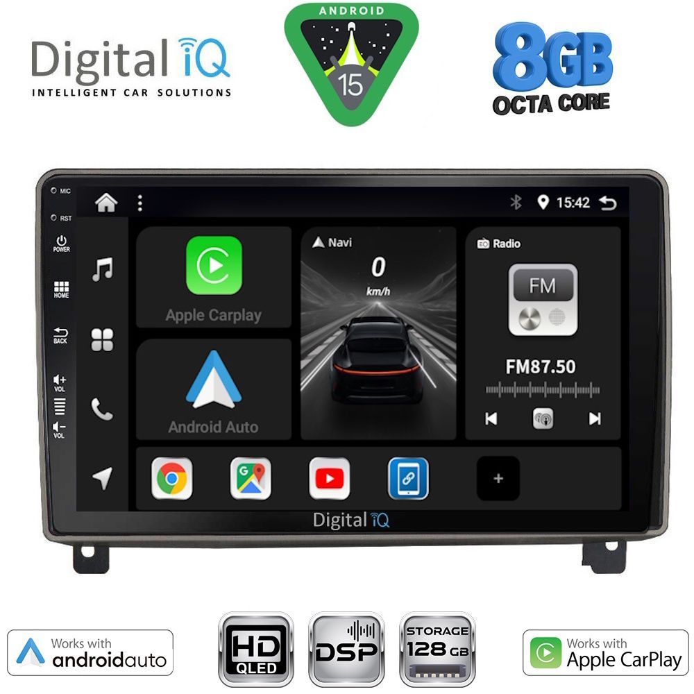 DIGITAL IQ BXF 7517_CPAA (9inc) MULTIMEDIA TABLET for PEUGEOT 407 mod. 2004-2011
