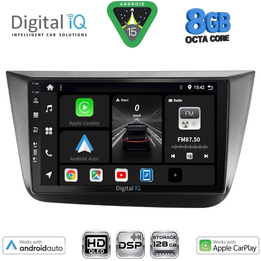 DIGITAL IQ BXF 7570_CPAA (9inc) MULTIMEDIA TABLET for SEAT ALTEA mod. 2004-2015