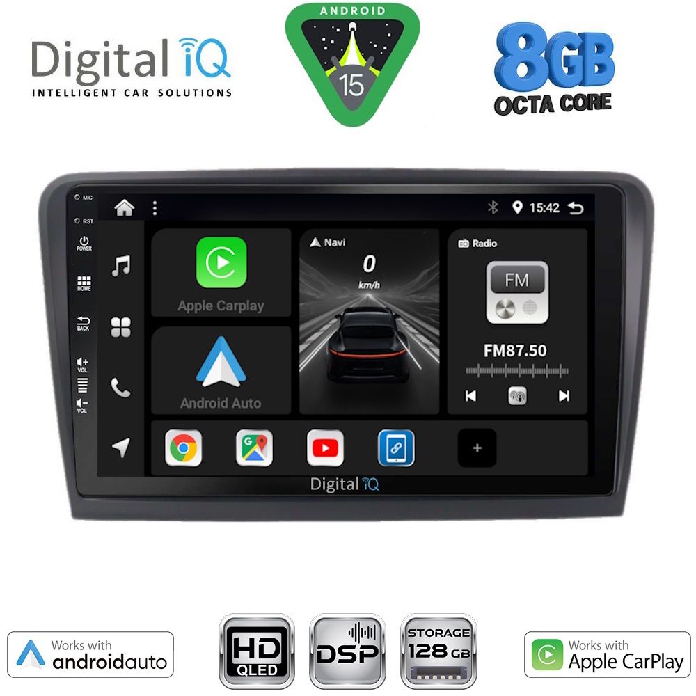 DIGITAL IQ BXF 7601_CPAA (9inc) MULTIMEDIA TABLET for SKODA RAPID mod. 2012-2023