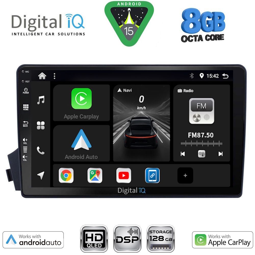 DIGITAL IQ BXF 7650_CPAA (9inc) MULTIMEDIA TABLET for SSANGYONG ACTYON - KYRON mod. 2006-2015