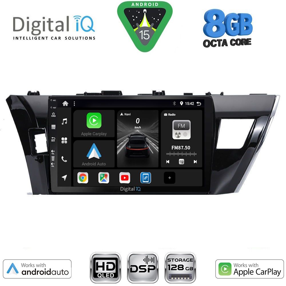 DIGITAL IQ BXF 7714SM_CPAA (10inc) MULTIMEDIA TABLET for TOYOTA COROLLA mod. 2013-2016