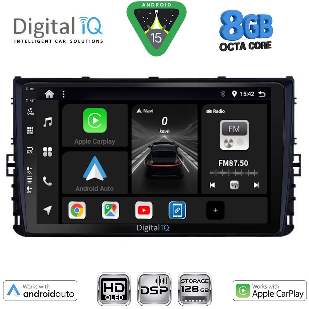 DIGITAL IQ BXF 7758_CPAA (9inc) MULTIMEDIA TABLET for VW POLO – TROC – TCROSS - TAIGO mod. 2017-2026