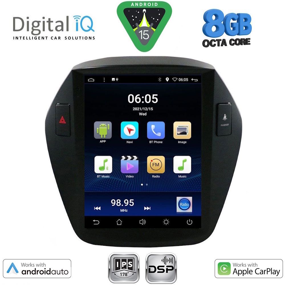 DIGITAL IQ BXF 7896_CPAA TESLA STYLE for HYUNDAI IX35 mod. 2010-2015
