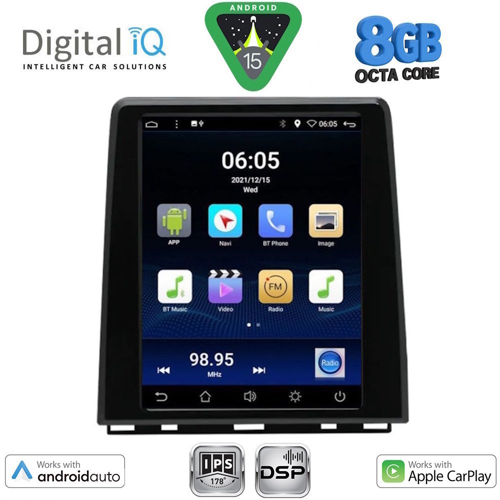 DIGITAL IQ BXF 7948_CPAA (HIGH VERSION) TESLA STYLE for RENAULT CLIO 5 - CAPTUR mod. 2019-2026