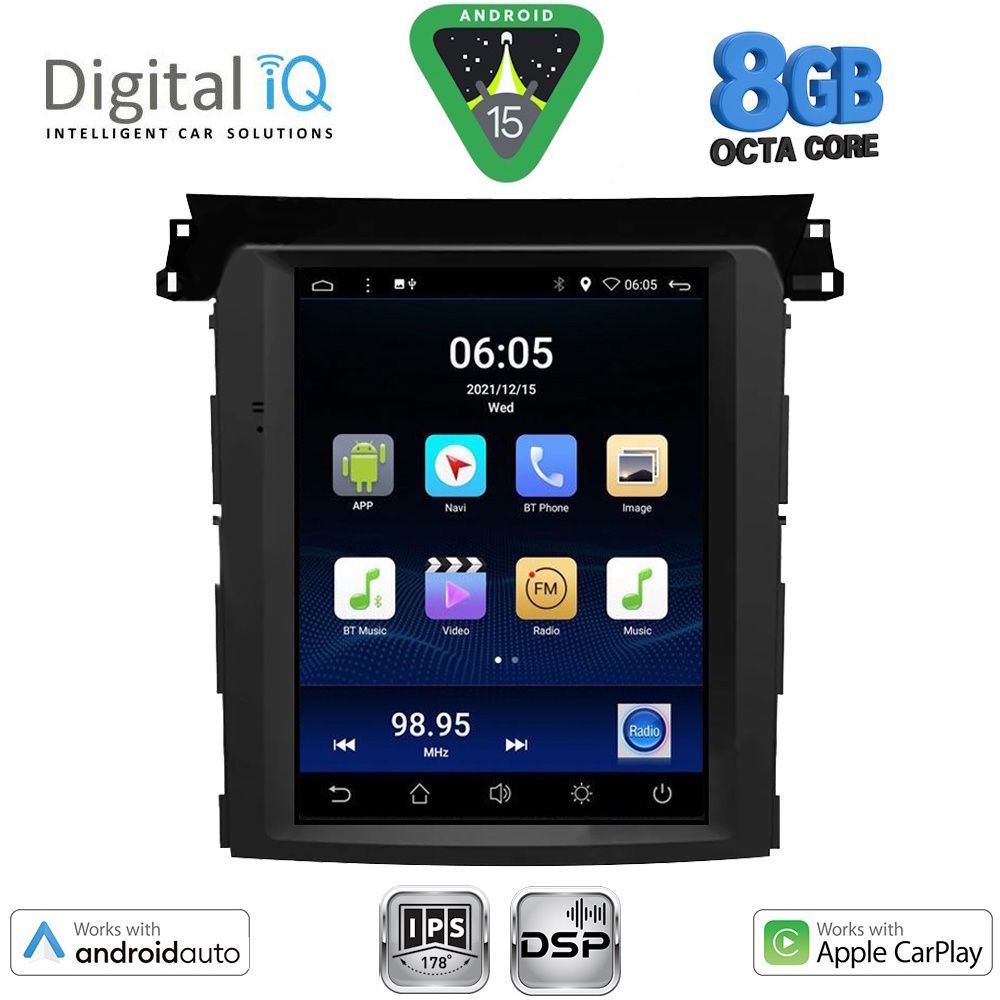 DIGITAL IQ BXF 7961_CPAA TESLA STYLE for SUBARU FORESTER – IMPREZA – XV mod. 2019-2024