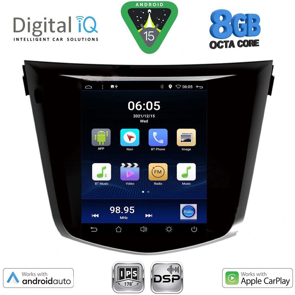 DIGITAL IQ BXF 7968_CPAA TESLA STYLE for NISSAN QASHQAI - XTRAIL mod. 2014-2021