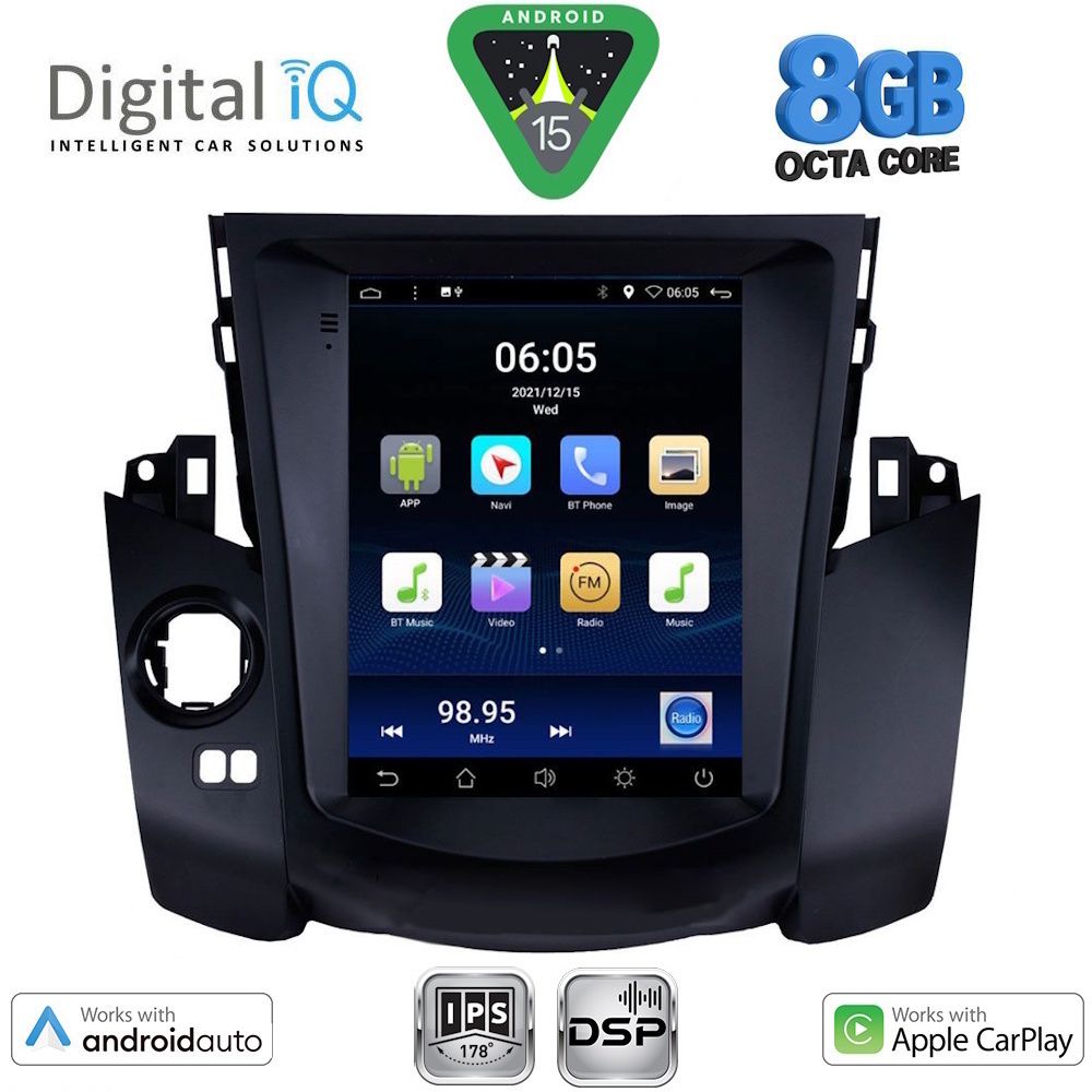 DIGITAL IQ BXF 7969_CPAA TESLA STYLE for TOYOTA RAV 4 mod. 2006-2012
