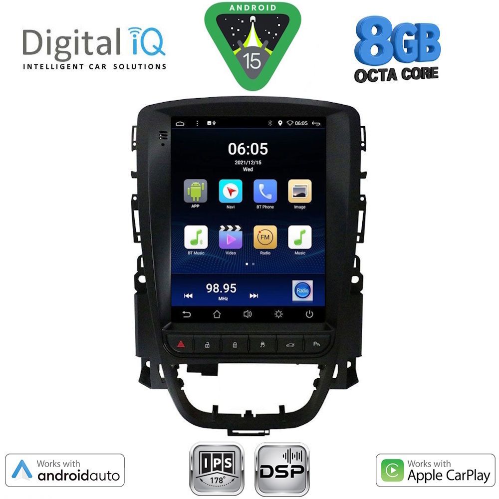 DIGITAL IQ BXF 7972_CPAA TESLA STYLE for OPEL ASTRA J mod. 2011-2016