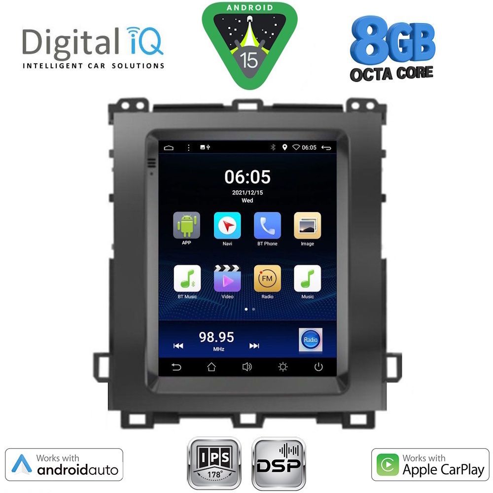 DIGITAL IQ BXF 7982_CPAA TESLA STYLE for TOYOTA LANDCRUISER mod. 2003-2009