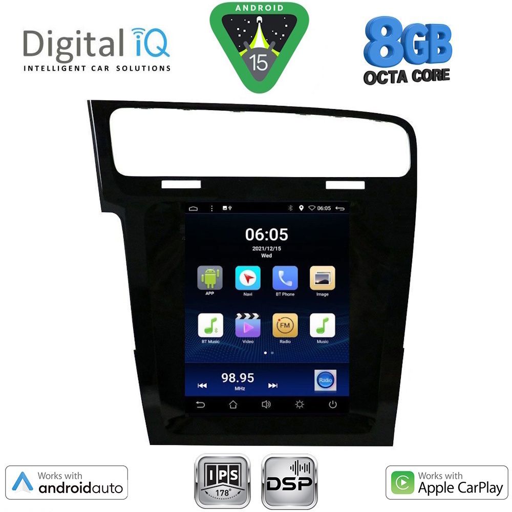 DIGITAL IQ BXF 7985_CPAA TESLA STYLE for VW GOLF 7 mod. 2013-2021