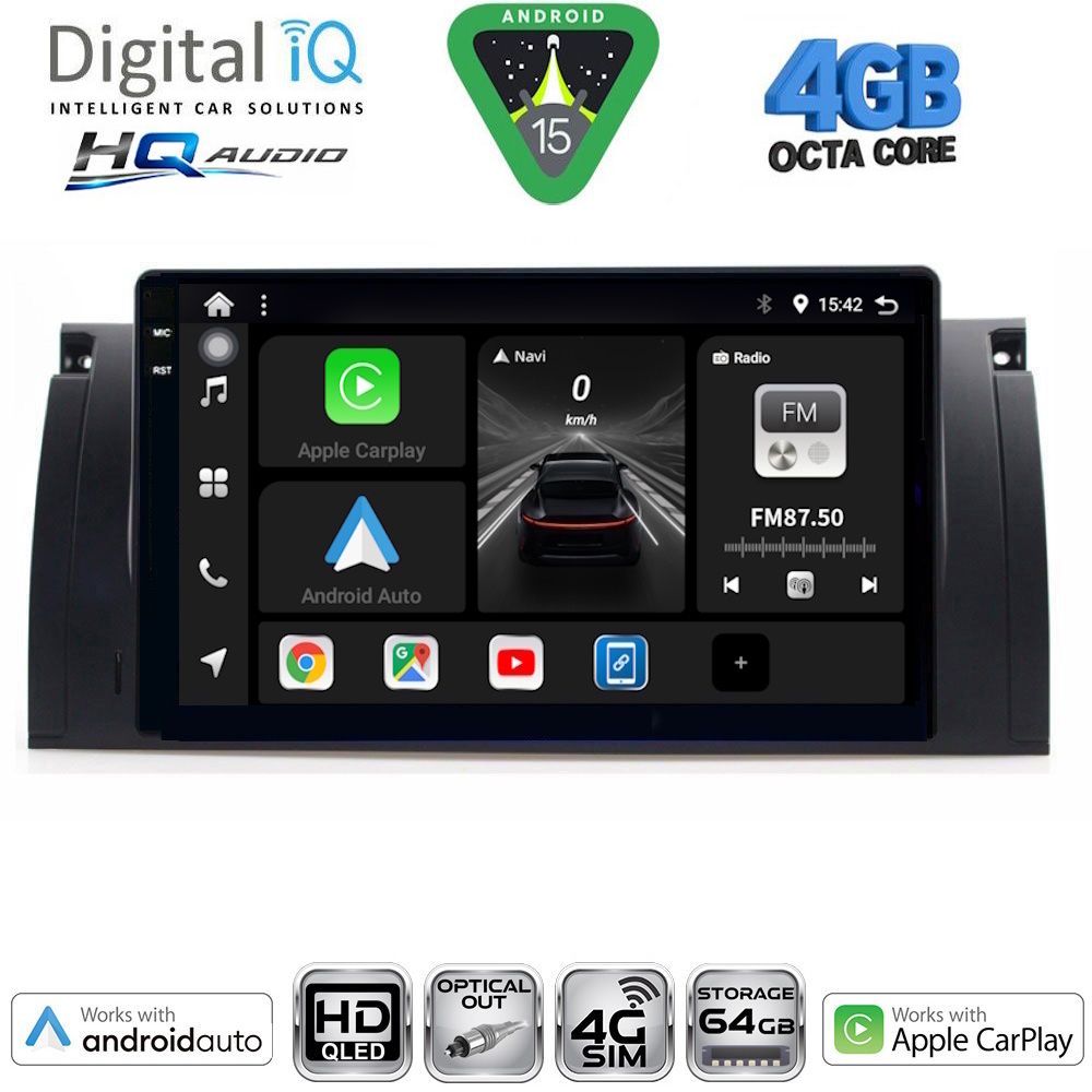 DIGITAL IQ BXK 19045_CPAA (9inc) MULTIMEDIA TABLET for BMW Series 5 (E39) mod. 1997-2005 | X5 (E53) mod. 1999-2006