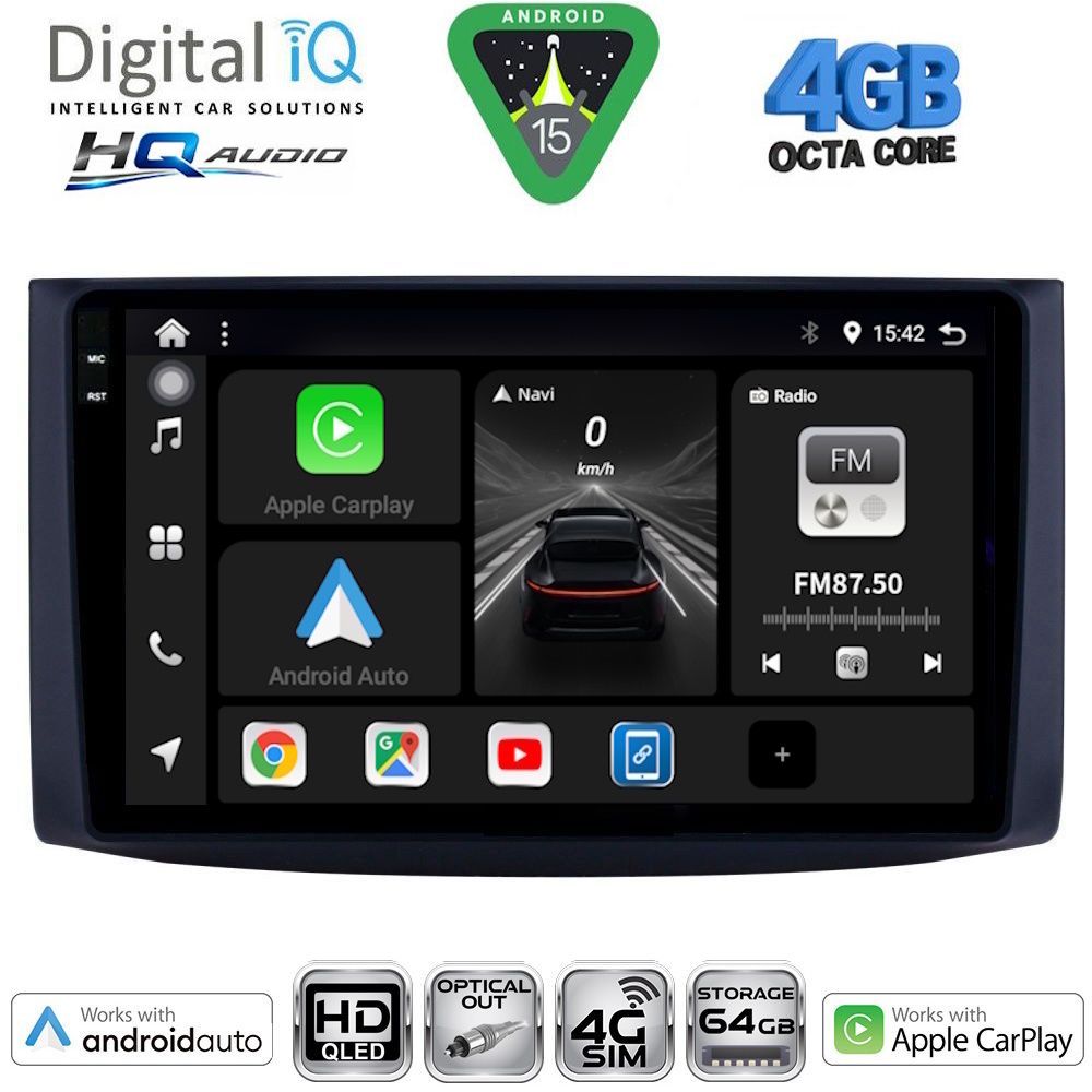 DIGITAL IQ BXK 19072_CPAA (9inc) MULTIMEDIA TABLET for CHEVROLET AVEO mod. 2006-2010