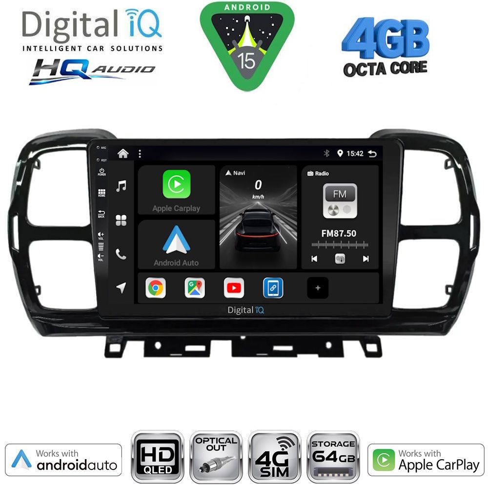 DIGITAL IQ BXK 19088_CPAA (9inc) MULTIMEDIA TABLET for CITROEN C5 AIRCROSS mod. 2017-2021