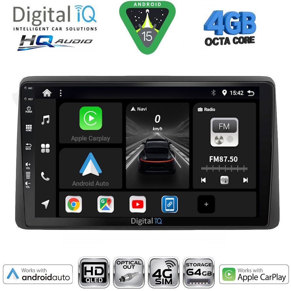 DIGITAL IQ BXK 19104_CPAA (10inc) MULTIMEDIA TABLET for DACIA DUSTER mod. 2019-2026