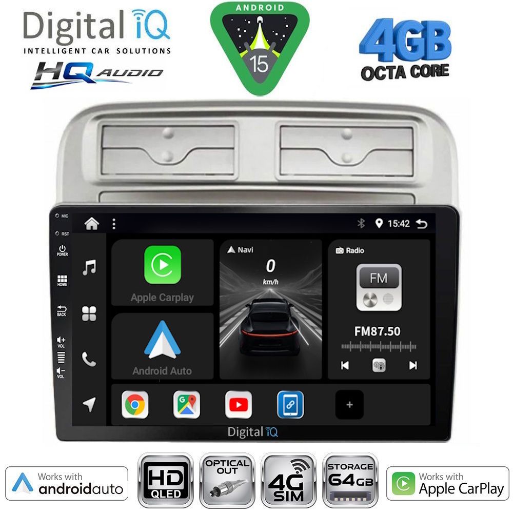 DIGITAL IQ BXK 19128_CPAA (9inc) MULTIMEDIA TABLET for FIAT GRANDE PUNTO mod. 2005-2012
