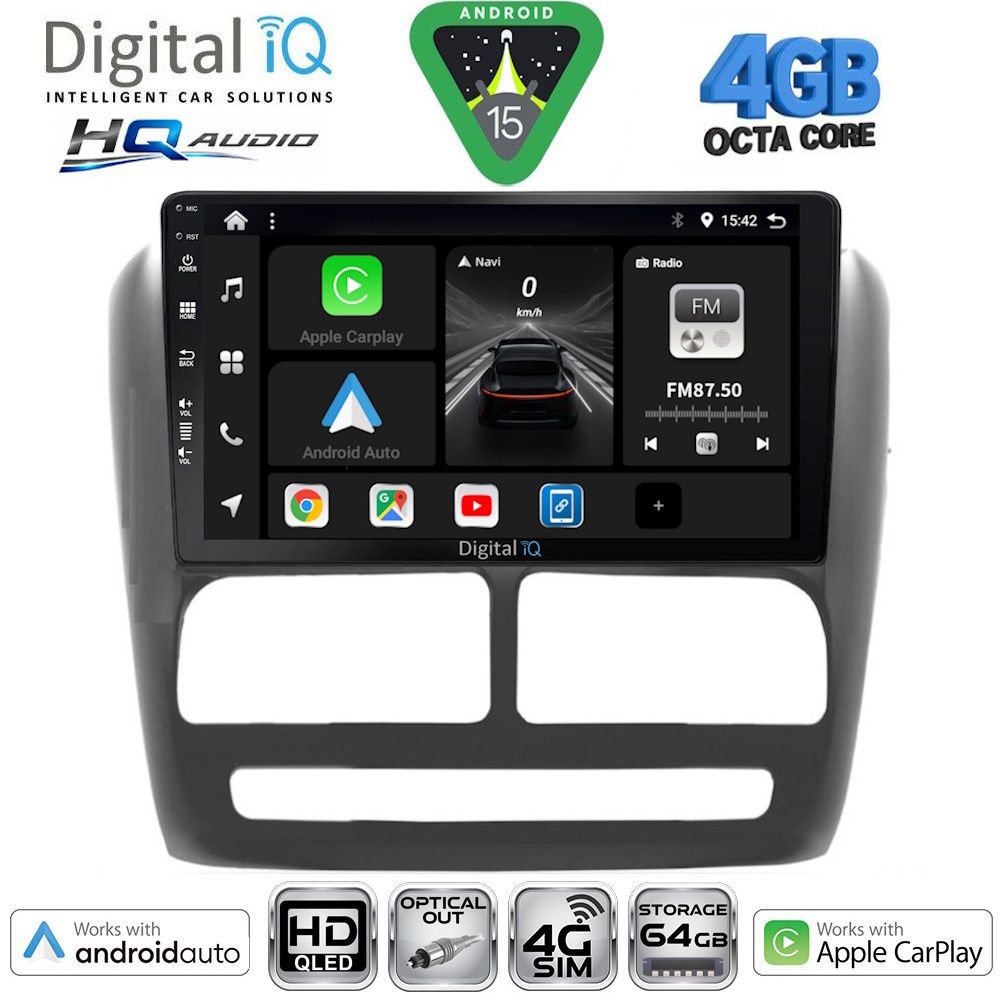 DIGITAL IQ BXK 19137_CPAA (9inc) MULTIMEDIA TABLET for FIAT DOBLO mod. 2010-2015