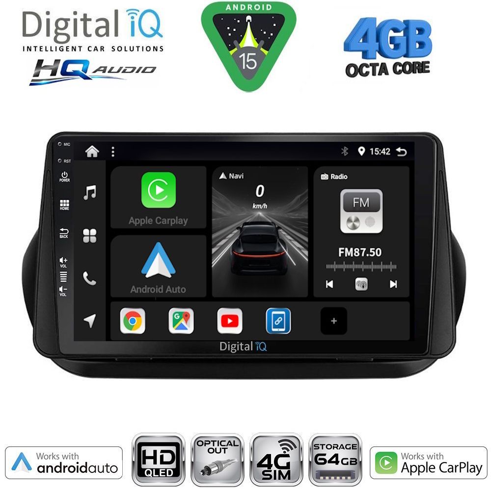 DIGITAL IQ BXK 19142_CPAA (9inc) MULTIMEDIA TABLET for CITROEN – FIAT – PEUGEOT mod. 2008-2018