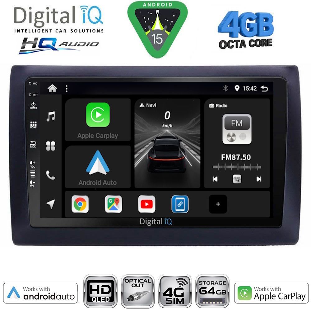 DIGITAL IQ BXK 19145_CPAA (9inc) MULTIMEDIA TABLET for FIAT STILO mod. 2001-2007