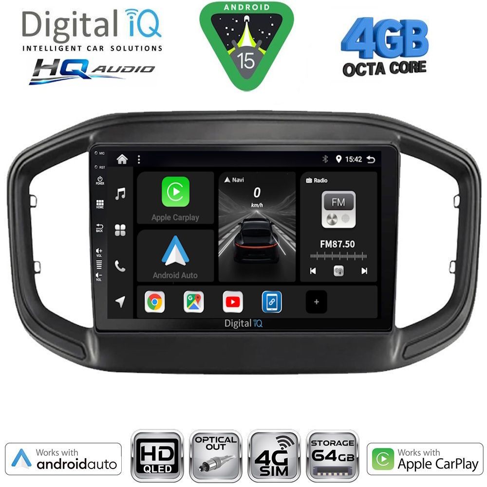 DIGITAL IQ BXK 19147_CPAA (9inc) MULTIMEDIA TABLET for FIAT STRADA mod. 2020-2026