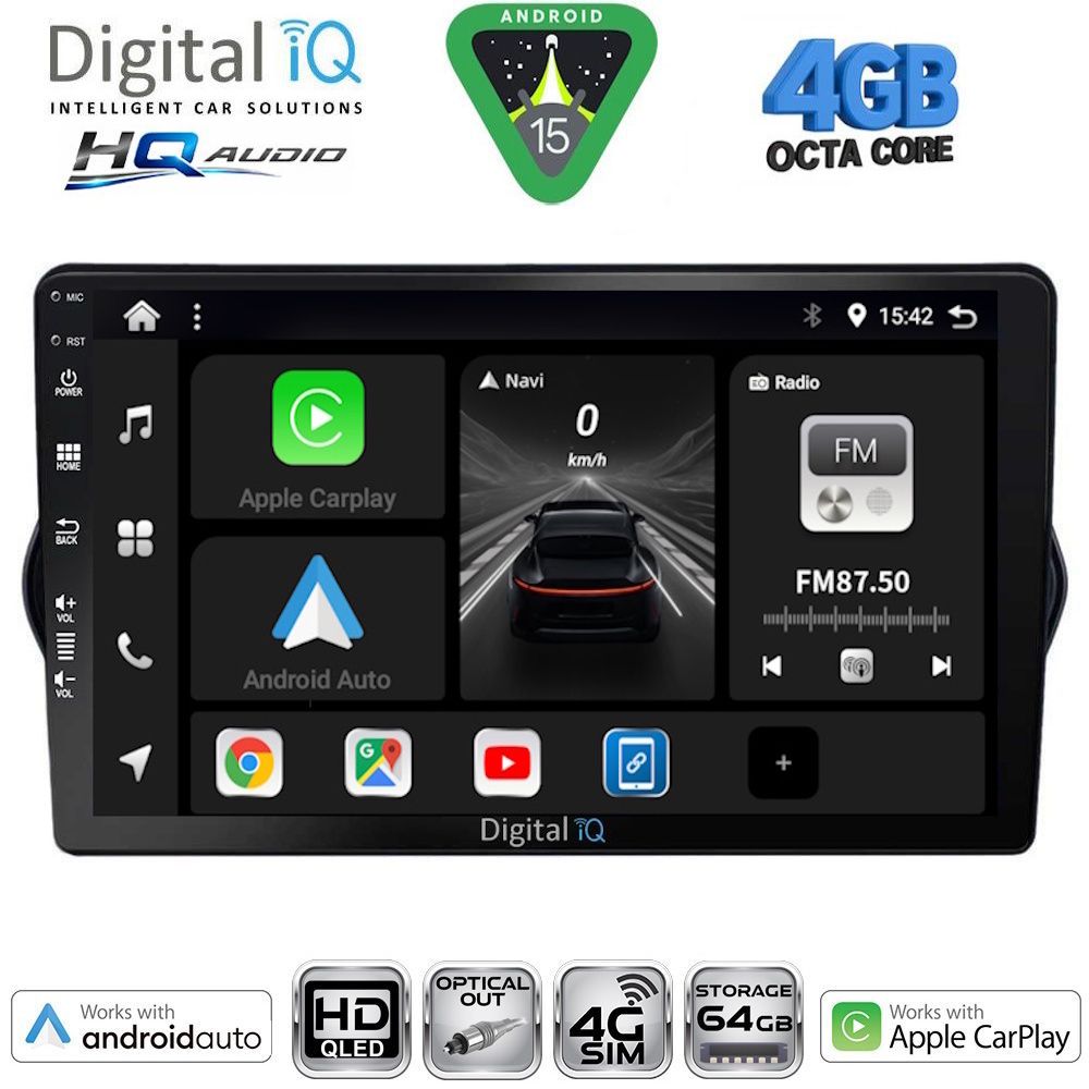 DIGITAL IQ BXK 19148_CPAA (9inc) MULTIMEDIA TABLET for FIAT TIPO mod. 2015-2023