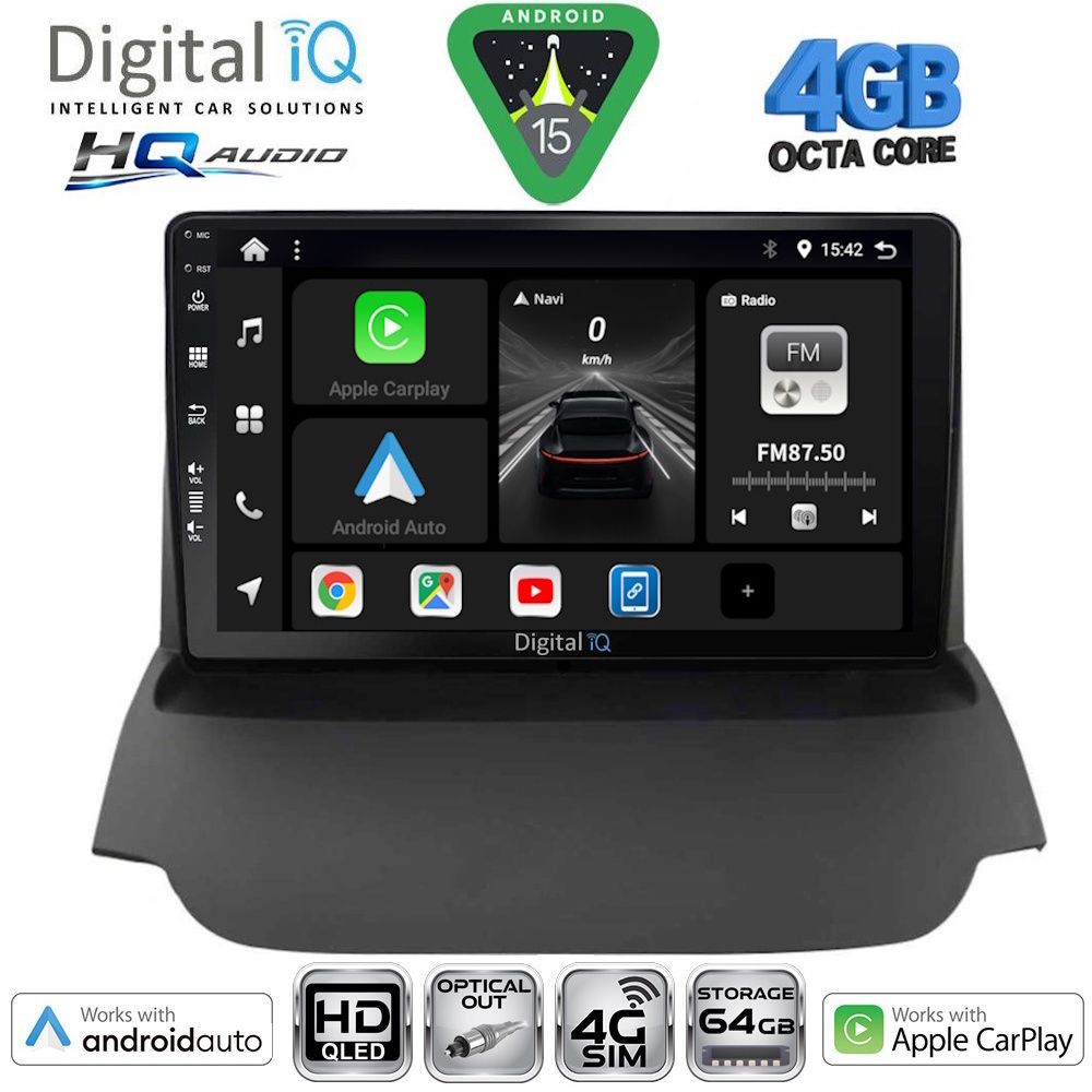 DIGITAL IQ BXK 19150_CPAA (9inc) MULTIMEDIA TABLET for FORD ECOSPORT mod. 2012-2018